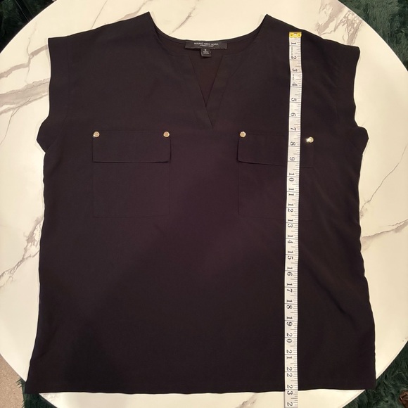Marc New York Black Blouse with Pocket Accents - Picture 6 of 8